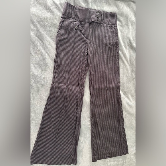 BCBG STRIPPED BELL BOTTOM PANTS - Picture 8 of 8